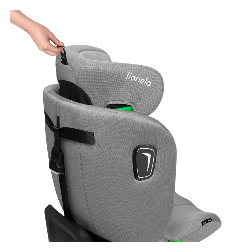 Lionelo - autosēdeklis ar pagriežamu bāzi BRAVE i-Size 40-150 cm, akmens pelēks
