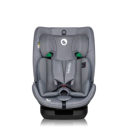 Lionelo - Autosēdeklis ar pagriežamu bāzi LAVENDER i-Size 76-150 cm Akmens pelēks