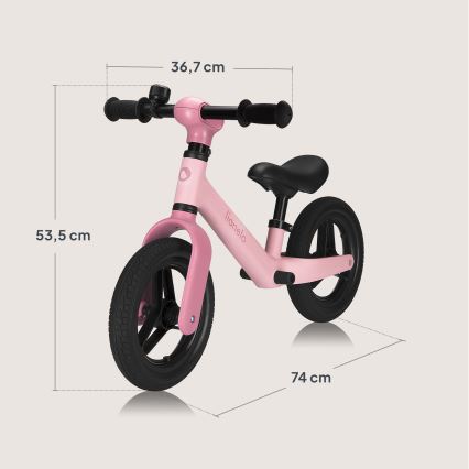 Lionelo - Balansa velosipēds TONI Pink Rose