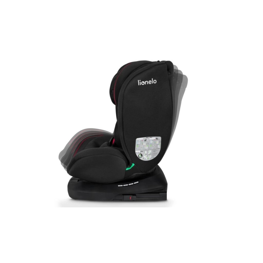 Lionelo - BASTIAAN i-Size bērnu autosēdeklis 40-150 cm melns/sarkans