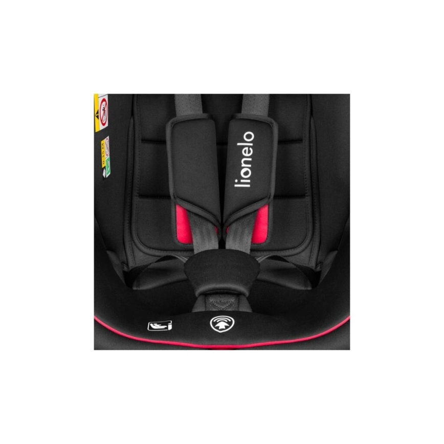 Lionelo - BASTIAAN i-Size bērnu autosēdeklis 40-150 cm melns/sarkans