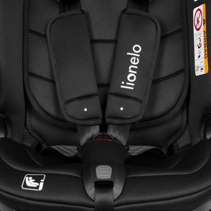 Lionelo BASTIAAN i-Size bērnu autosēdeklis ar pagriežamu bāzi, 40-150 cm, Black Carbon