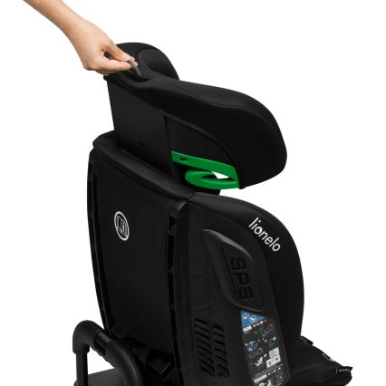 Lionelo BASTIAAN i-Size bērnu autosēdeklis ar pagriežamu bāzi, 40-150 cm, Black Carbon