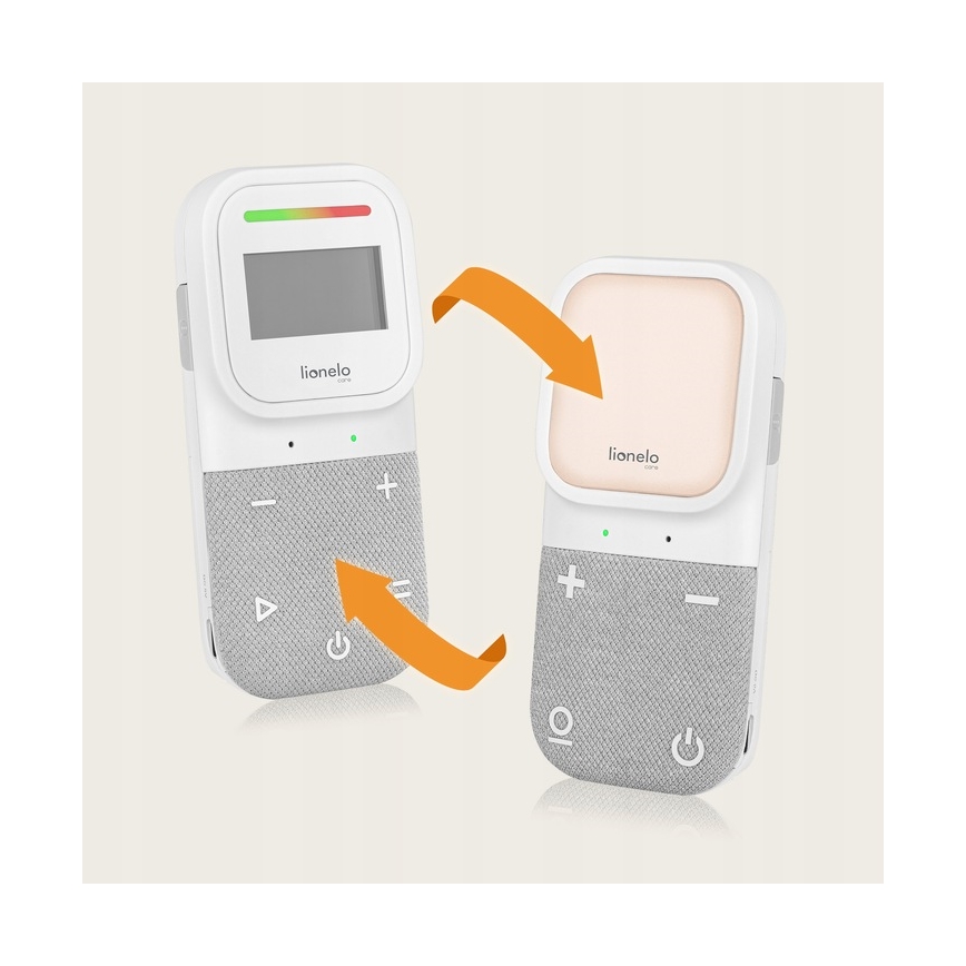 Lionelo - Bērnu audio monitors ar bezvadu uzlādi BABYLINE 2.3 5V