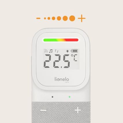 Lionelo - Bērnu audio monitors ar bezvadu uzlādi BABYLINE 2.3 5V