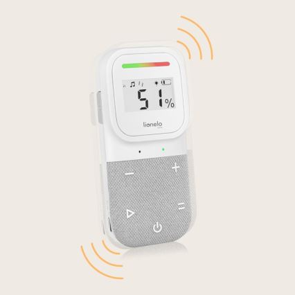 Lionelo - Bērnu audio monitors ar bezvadu uzlādi BABYLINE 2.3 5V