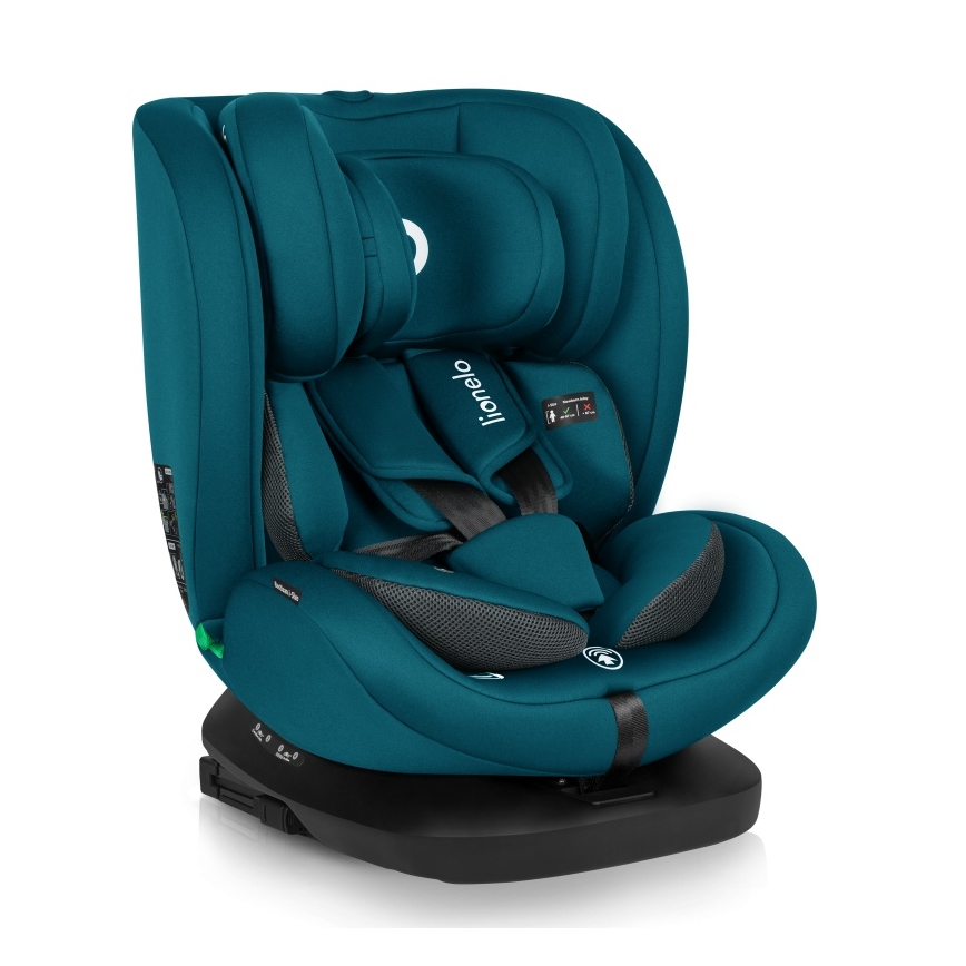Lionelo - Bērnu auto sēdeklis ar bāzi, pagriežams BASTIAAN i-Size 40-150 cm Indigo zils