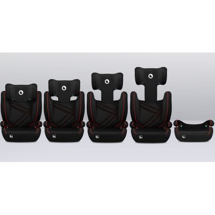 Lionelo - Bērnu auto sēdeklis HUGO i-Size 100-150 cm melns/sarkans