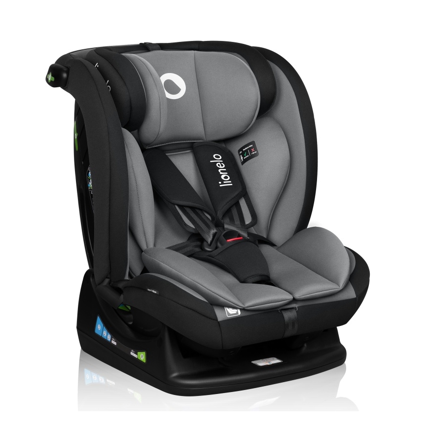 Lionelo - bērnu auto sēdeklis IZZY i-Size 40-150 cm melns/pelēks