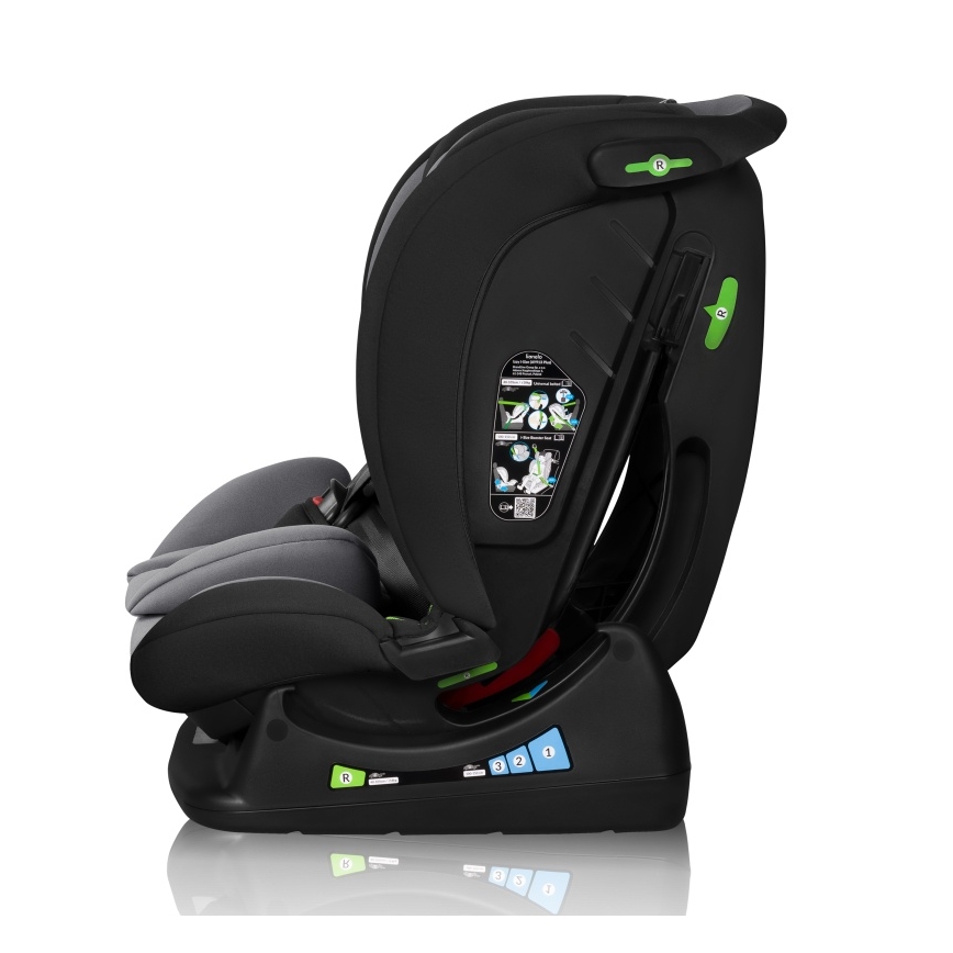 Lionelo - bērnu auto sēdeklis IZZY i-Size 40-150 cm melns/pelēks
