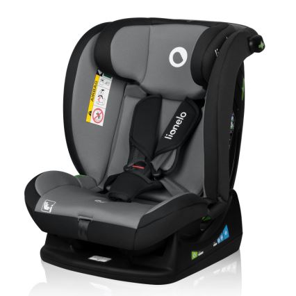 Lionelo - bērnu auto sēdeklis IZZY i-Size 40-150 cm melns/pelēks