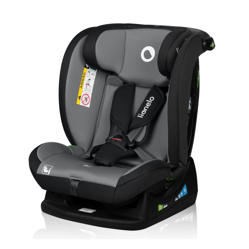 Lionelo - bērnu auto sēdeklis IZZY i-Size 40-150 cm melns/pelēks