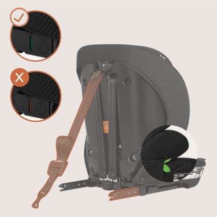 Lionelo - Bērnu auto sēdeklis LEVI FIX i-Size 76-150 cm Melns Karbons