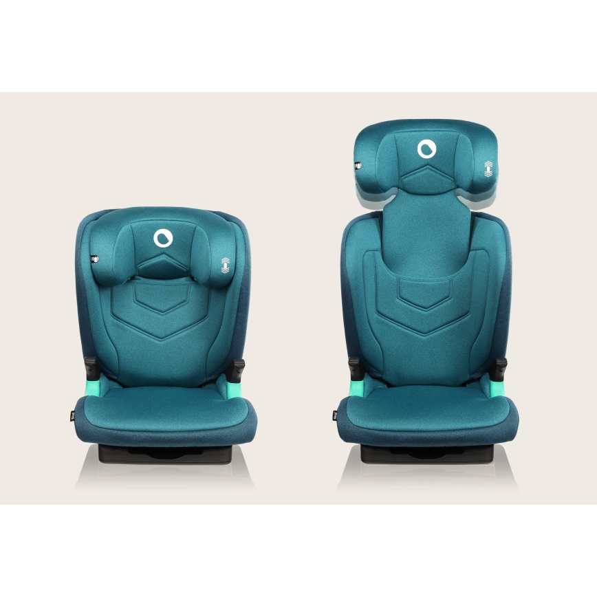 Lionelo - bērnu auto sēdeklis NEAL i-Size 100-150 cm zaļš/tirkīzzils