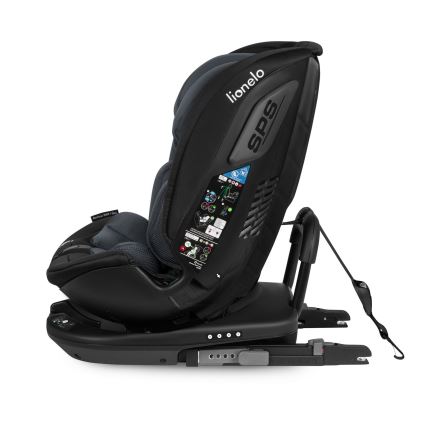 Lionelo - Bērnu autokrēsls ar bāzi, pagriežams BASTIAAN i-Size 40-150 cm Grey Stone