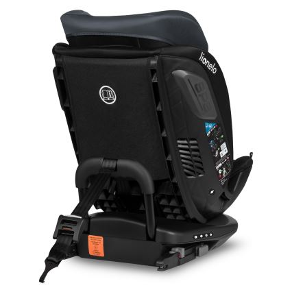 Lionelo - Bērnu autokrēsls ar bāzi, pagriežams BASTIAAN i-Size 40-150 cm Grey Stone