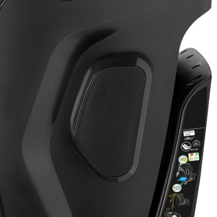 Lionelo - Bērnu autokrēsls ar pagriežamu bāzi HARPER i-Size 76-150 cm Black Carbon