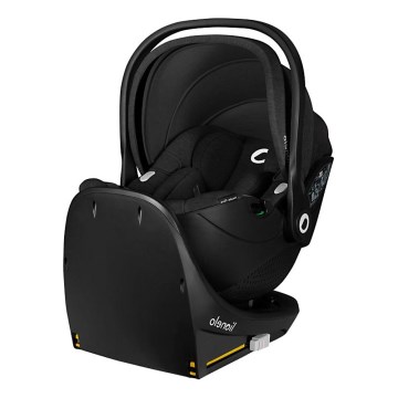 Lionelo - Bērnu autokrēsls ar pagriežamu bāzi MOXIE SET i-Size 40-87 cm Black Carbon