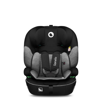 Lionelo - Bērnu autokrēsls LEVI i-Size 76-150 cm, melns/pelēks