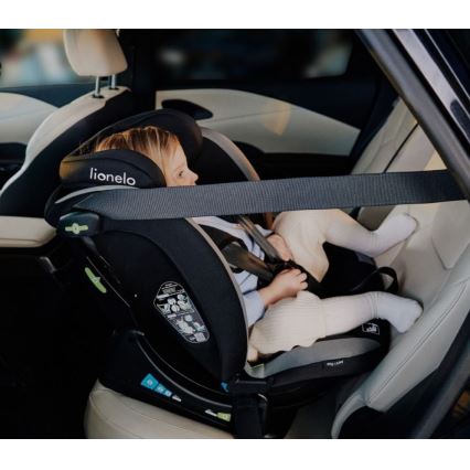 Lionelo - Bērnu autosēdeklis AART i-Size 40-150 cm melns/pelēks