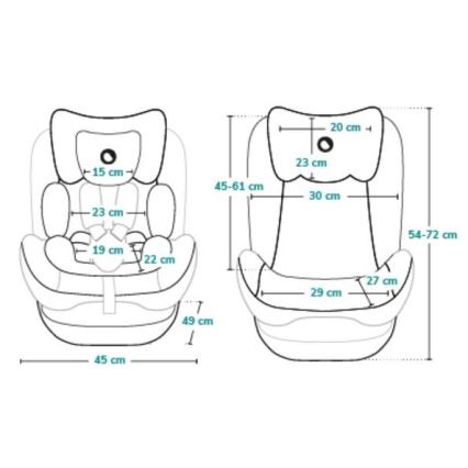 Lionelo - Bērnu autosēdeklis AART i-Size 40-150 cm melns/pelēks