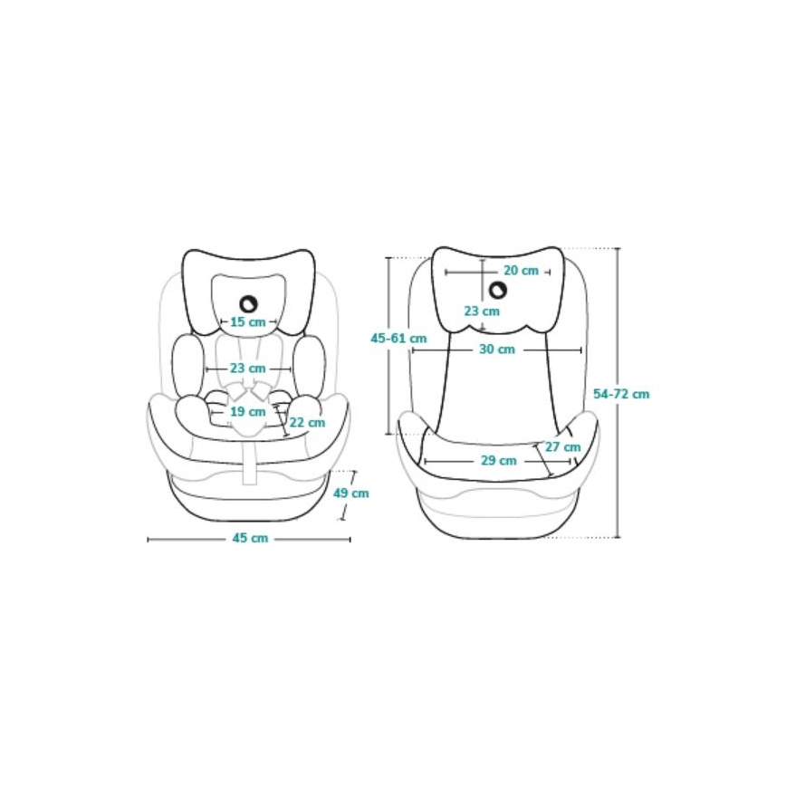 Lionelo - Bērnu autosēdeklis AART i-Size 40-150 cm melns/pelēks