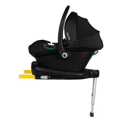 Lionelo - Bērnu autosēdeklis ar bāzi ASTRID SET i-Size 40-87 cm melns/pelēgs
