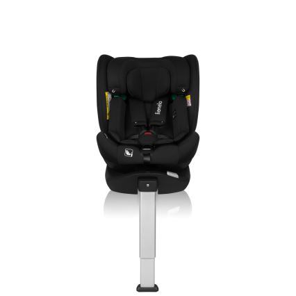 Lionelo - Pagriežams autosēdeklis ar bāzi BRAAM AIR i-Size 40-150 cm Melns Carbon