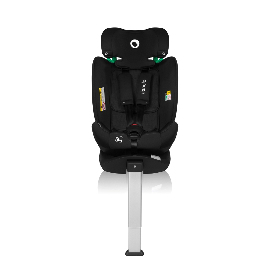 Lionelo - Pagriežams autosēdeklis ar bāzi BRAAM AIR i-Size 40-150 cm Melns Carbon