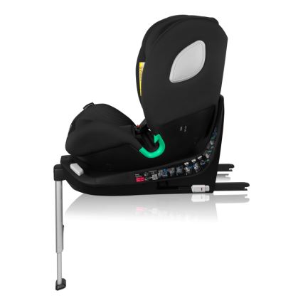 Lionelo - Pagriežams autosēdeklis ar bāzi BRAAM AIR i-Size 40-150 cm Melns Carbon