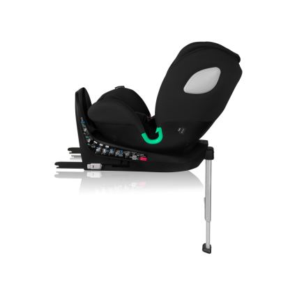 Lionelo - Pagriežams autosēdeklis ar bāzi BRAAM AIR i-Size 40-150 cm Melns Carbon