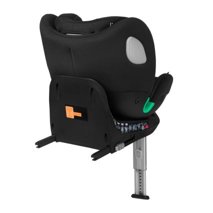 Lionelo - Pagriežams autosēdeklis ar bāzi BRAAM AIR i-Size 40-150 cm Melns Carbon