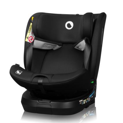 Lionelo - Bērnu autosēdeklis ar bāzi, pagriezams BRAVE i-Size 40-150 cm Black Carbon