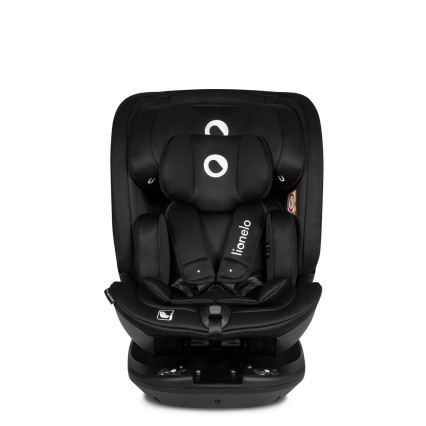 Lionelo - Bērnu autosēdeklis ar pagriežamu bāzi BASTIAAN i-Size 40-150 cm Black Carbon