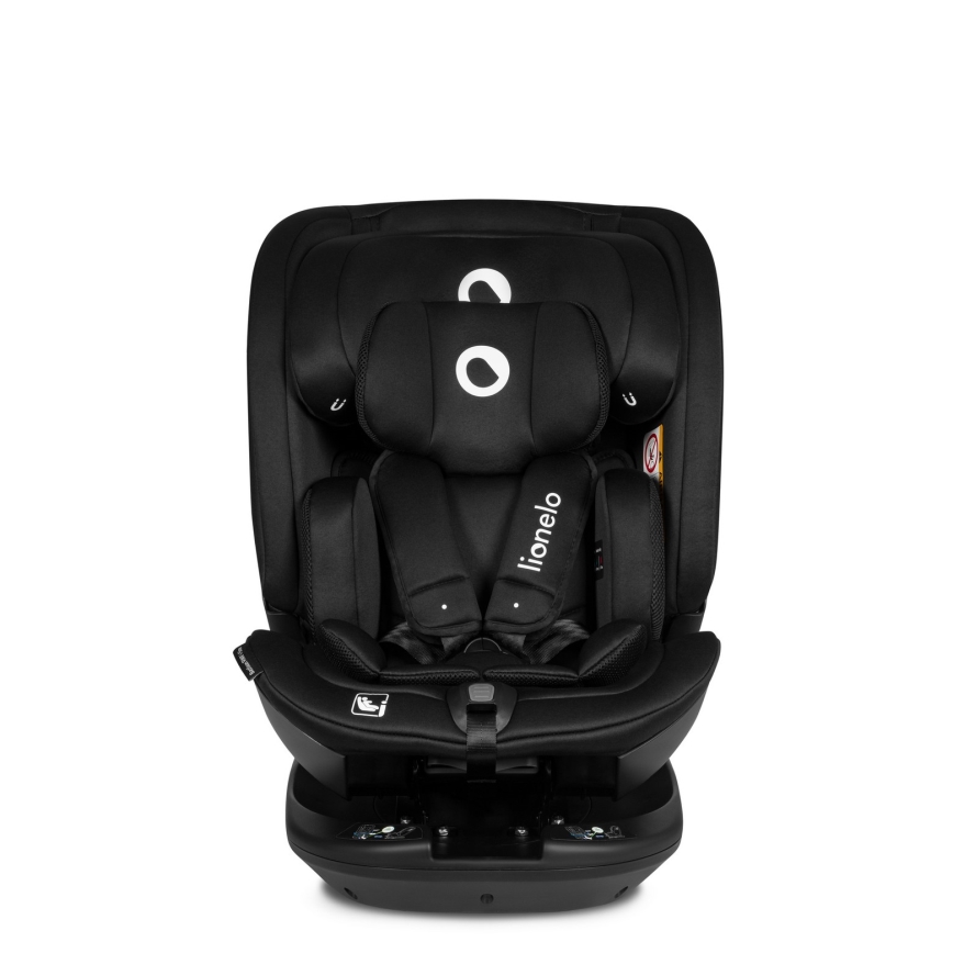 Lionelo - Bērnu autosēdeklis ar pagriežamu bāzi BASTIAAN i-Size 40-150 cm Black Carbon