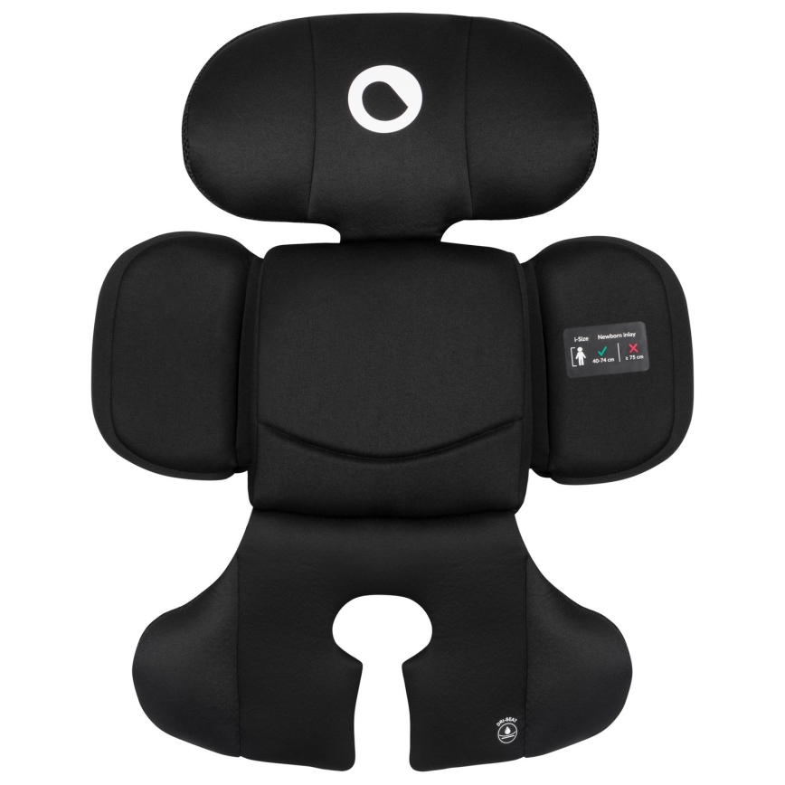 Lionelo - Bērnu autosēdeklis ar pagriežamu bāzi BASTIAAN i-Size 40-150 cm Black Carbon