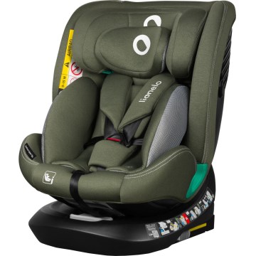 Lionelo - Bērnu autosēdeklis ar pagriežamu bāzi BASTIAAN ONE i-Size 40-150 cm Olīvzaļš