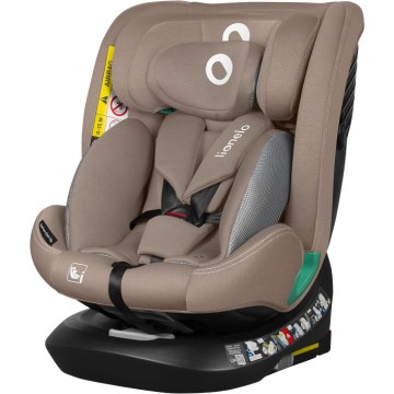 Lionelo - Bērnu autosēdeklis ar rotējošu bāzi BASTIAAN ONE i-Size 40-150 cm smilškrāsas