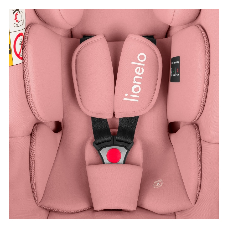Lionelo - Bērnu autosēdeklis ASTRID i-Size 40-87 cm Koraļļu rozā