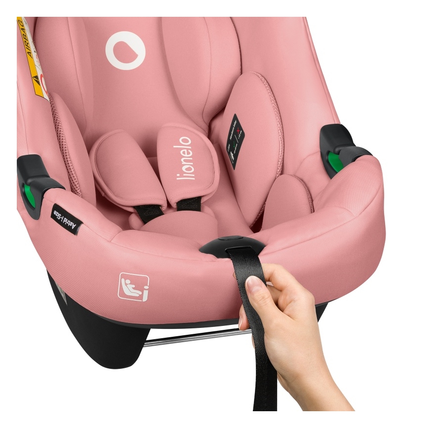 Lionelo - Bērnu autosēdeklis ASTRID i-Size 40-87 cm Koraļļu rozā