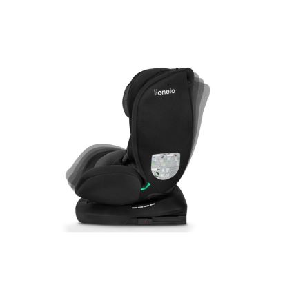 Lionelo - Bērnu autosēdeklis BASTIAAN i-Size 40-150 cm melns/pelēks