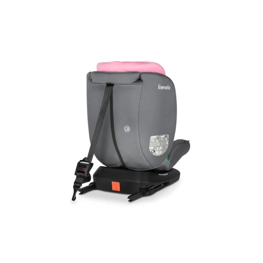 Lionelo - Bērnu autosēdeklis BASTIAAN i-Size 40-150 cm pelēks/rozā