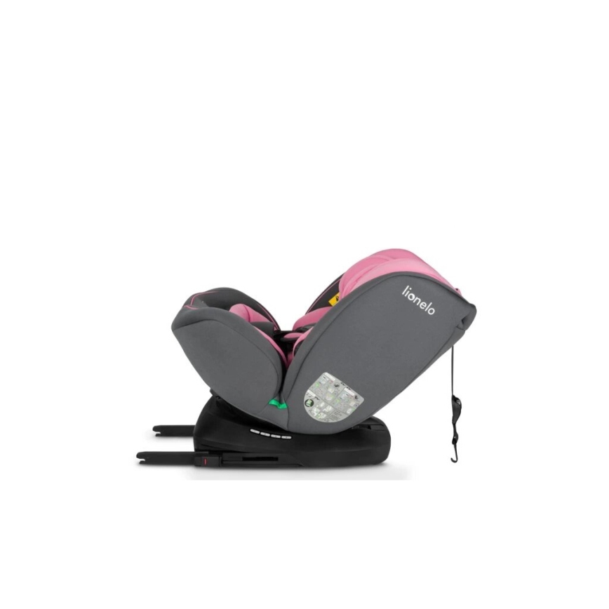 Lionelo - Bērnu autosēdeklis BASTIAAN i-Size 40-150 cm pelēks/rozā