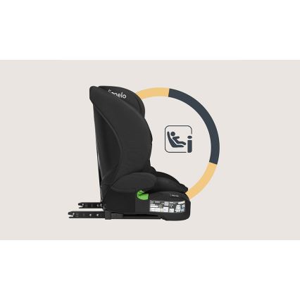 Lionelo - Bērnu autosēdeklis BILLY i-Size 76-150 cm Black Carbon