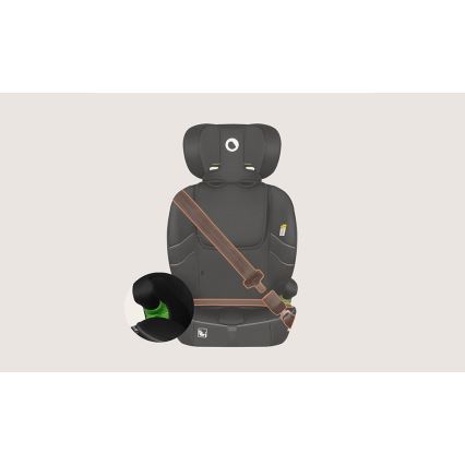 Lionelo - Bērnu autosēdeklis BILLY i-Size 76-150 cm Black Carbon