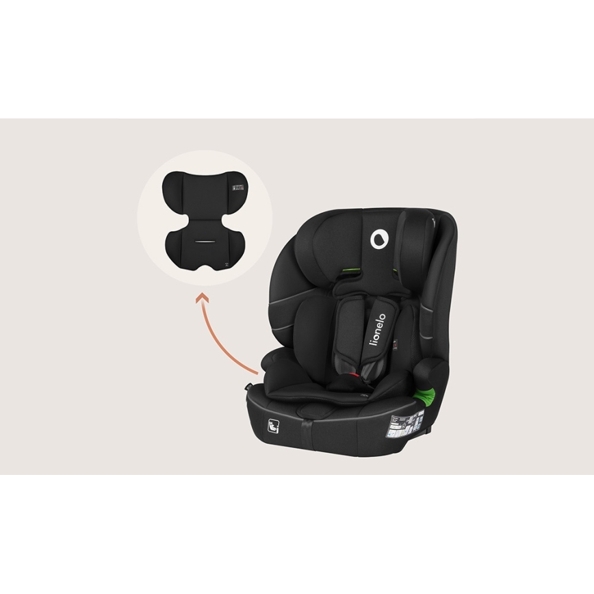 Lionelo - Bērnu autosēdeklis BILLY i-Size 76-150 cm Black Carbon