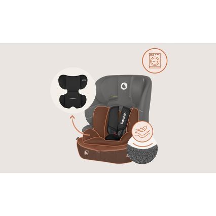 Lionelo - Bērnu autosēdeklis BILLY i-Size 76-150 cm Black Carbon