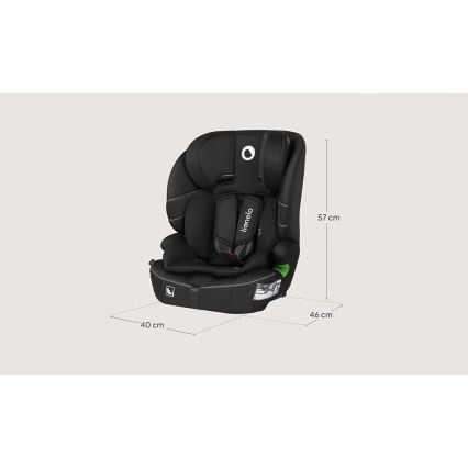 Lionelo - Bērnu autosēdeklis BILLY i-Size 76-150 cm Black Carbon