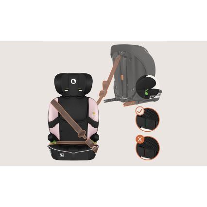 Lionelo - Bērnu autosēdeklis BILLY i-Size 76-150 cm rozā