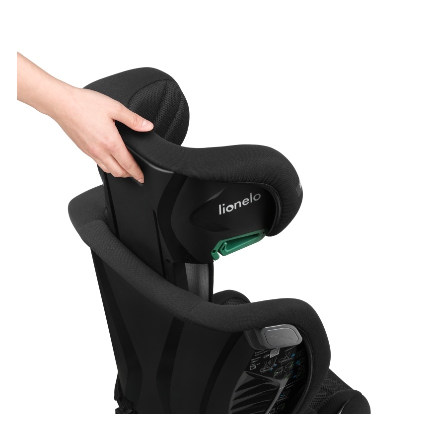 Lionelo - Bērnu autosēdeklis IGO i-Size 100-150 cm Melns Carbon